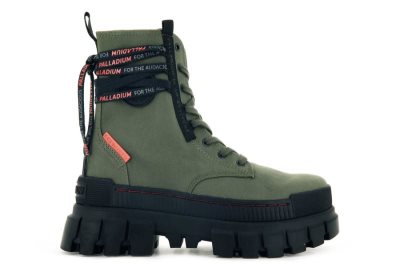 Palladium Revolt Boot Tx Čizme S Ortopedskom Petom Ženske Tamno Maslinasto Zelene | rJ1qijFe